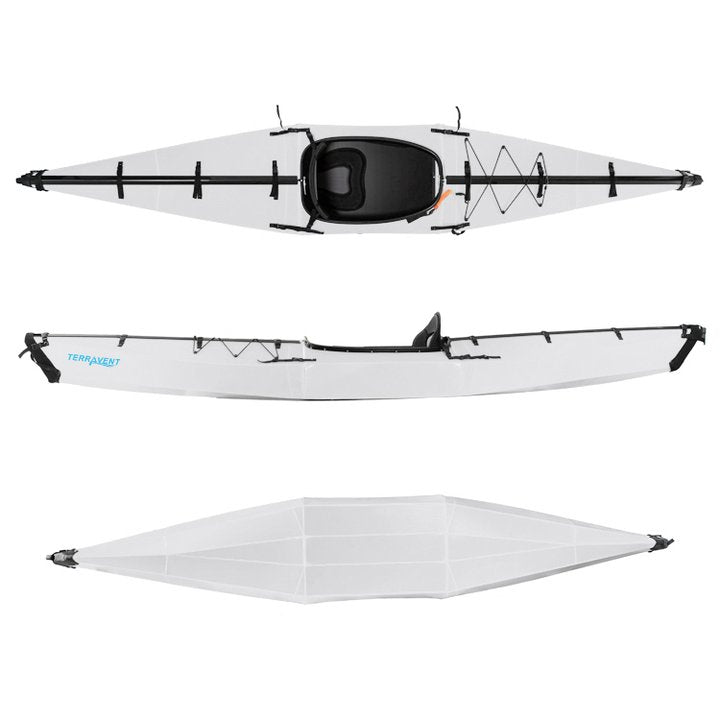 Used - TERRAVENT K2 - Portable Folding Kayak, 154 inches, White