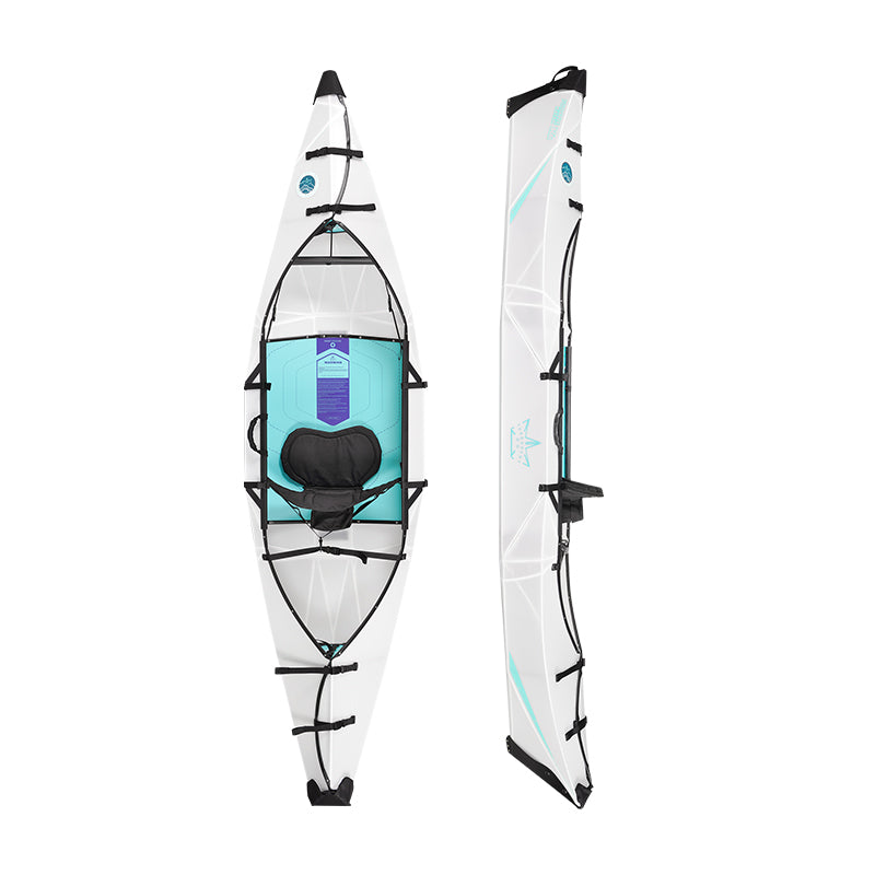 TERRAVENT K1 - Portable Folding Kayak, 116 Inches, White