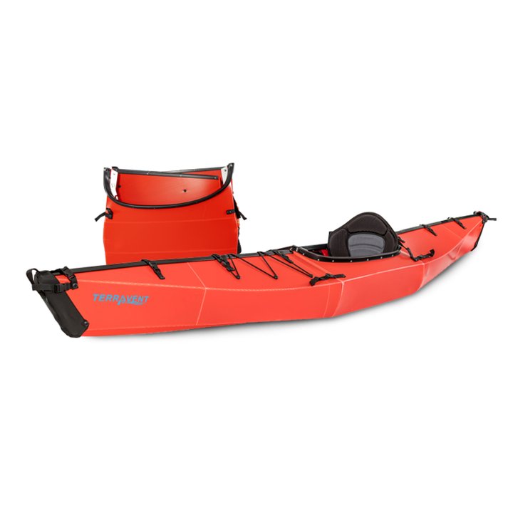 TERRAVENT K1 - Portable Folding Kayak, 154 inches, Red
